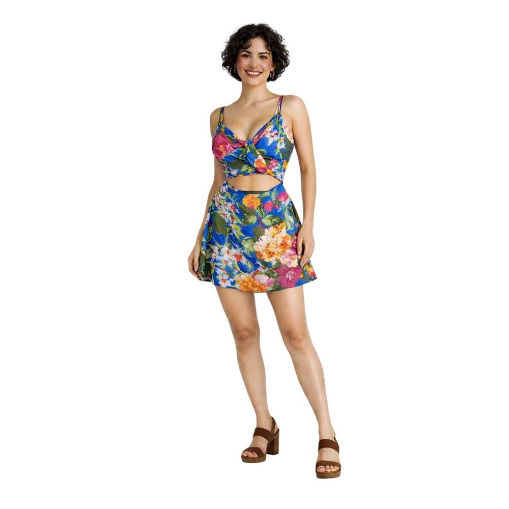 2/$30 Floral Print Lottie & Holly B-O-G Small Collective Romper 100% Polyester